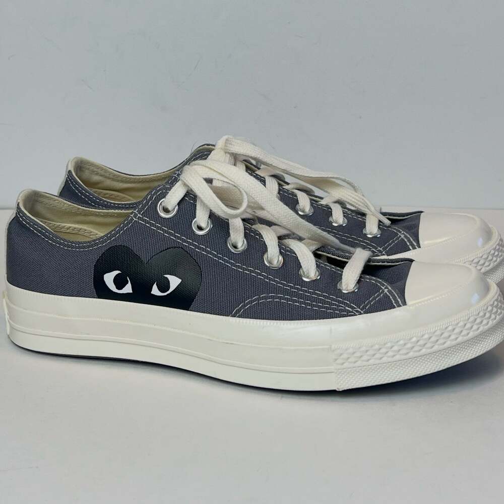 NWOT Comme des Garçons PLAY x Converse All Star Low-Top Sneakers Gray M7 W9